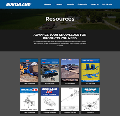 Burchland Manufacturing Resources Page