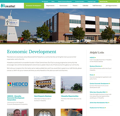 City of Hiawatha Economic Development Page