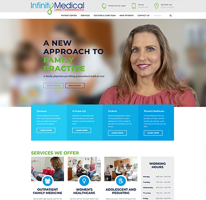 Infinity Medical Clinic Homepage