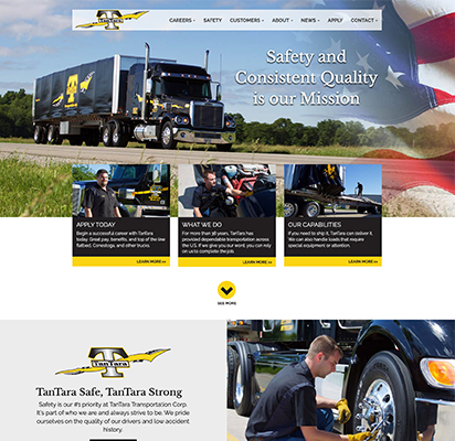 TanTara Website Homepage