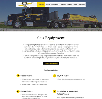TanTara Website Our Equipment