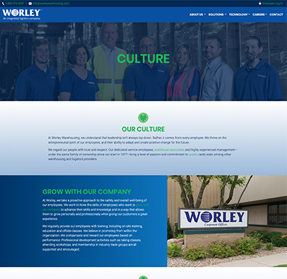 Worley Warehousing Culture Page