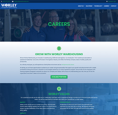 Worley Warehousing Careers Page