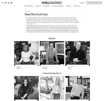 Dwell Staff Page