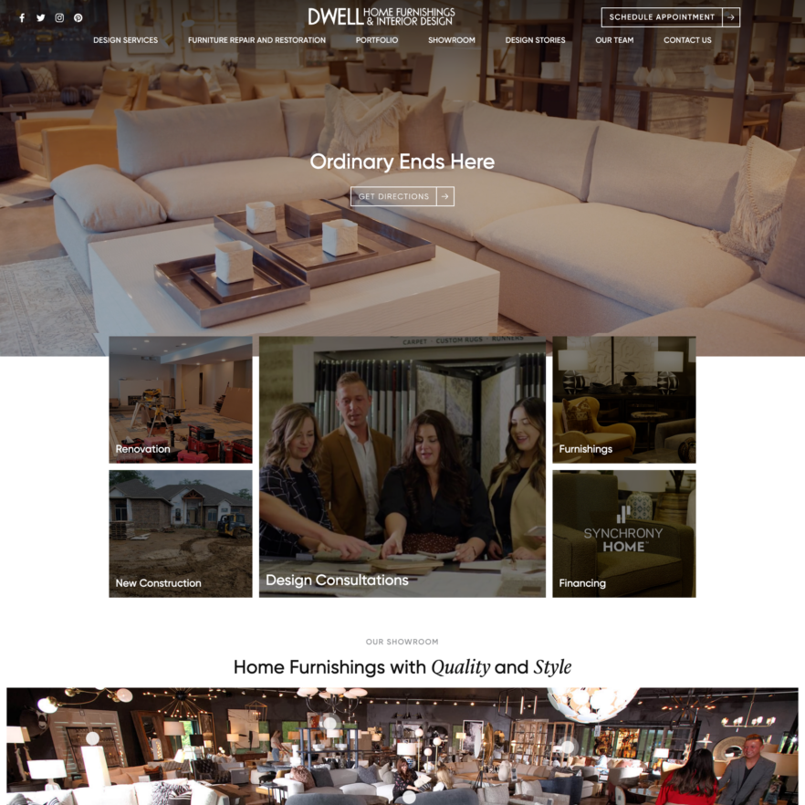 dwell home furnishings and interior design home page