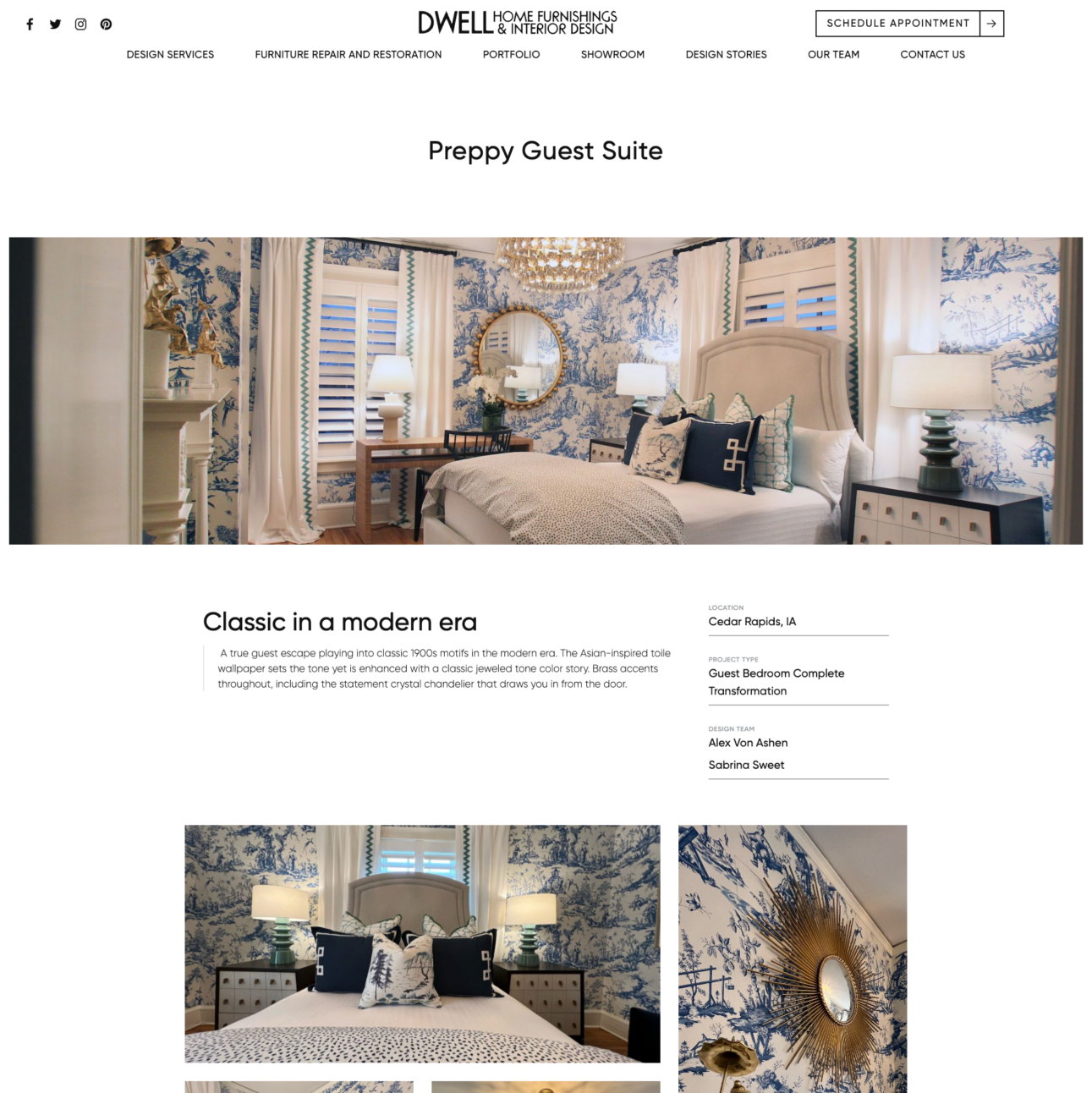 dwell home furnishings and interior design project page