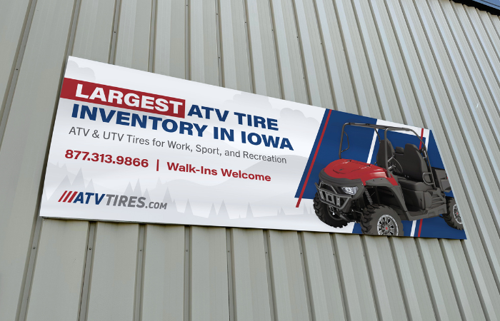 atv tires sign design