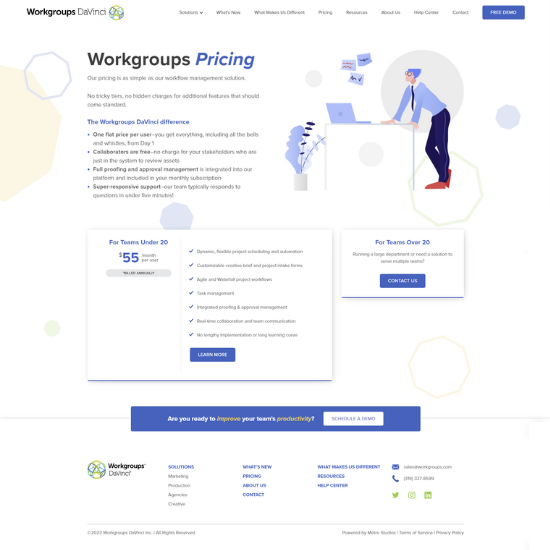 workgroups website workgroups pricing page