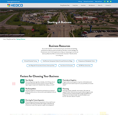 HEDCO Starting A Business Page