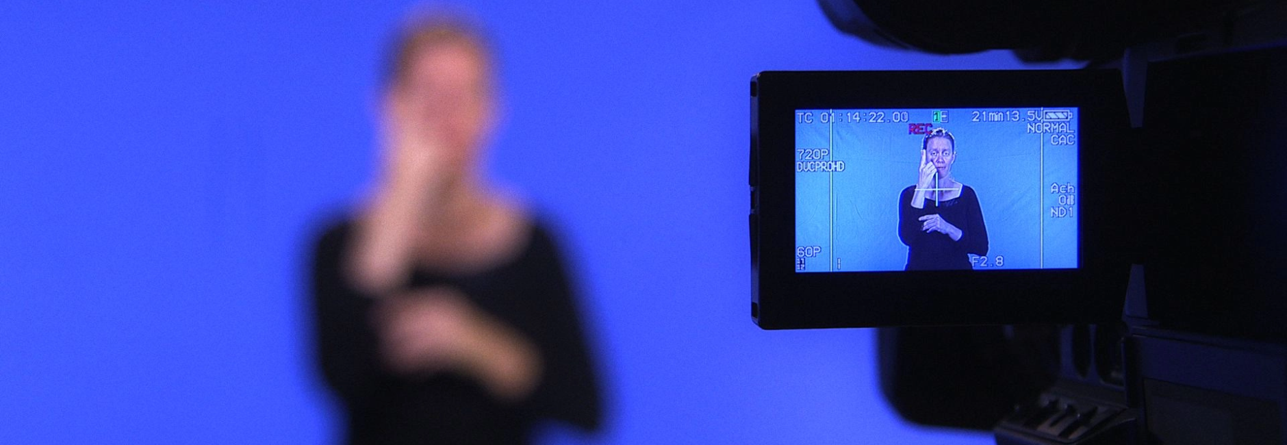 Sign Language Filming
